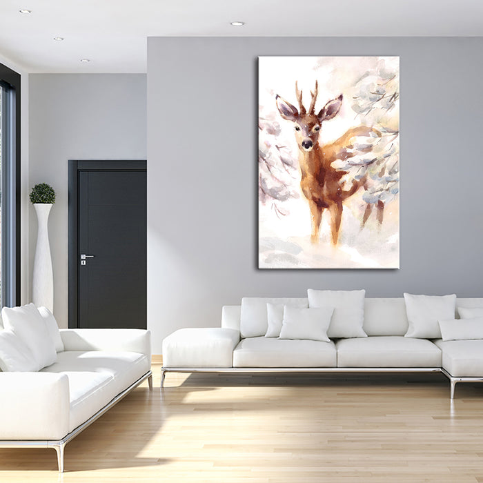 Young Elegant Deer - Canvas Wall Art Painting
