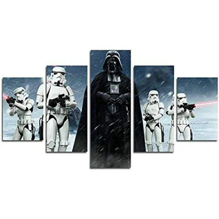 Set of 5 Death Vader Wall Canvas