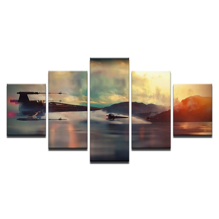 Colorful Flight 5 Piece - Canvas Wall Art Painting