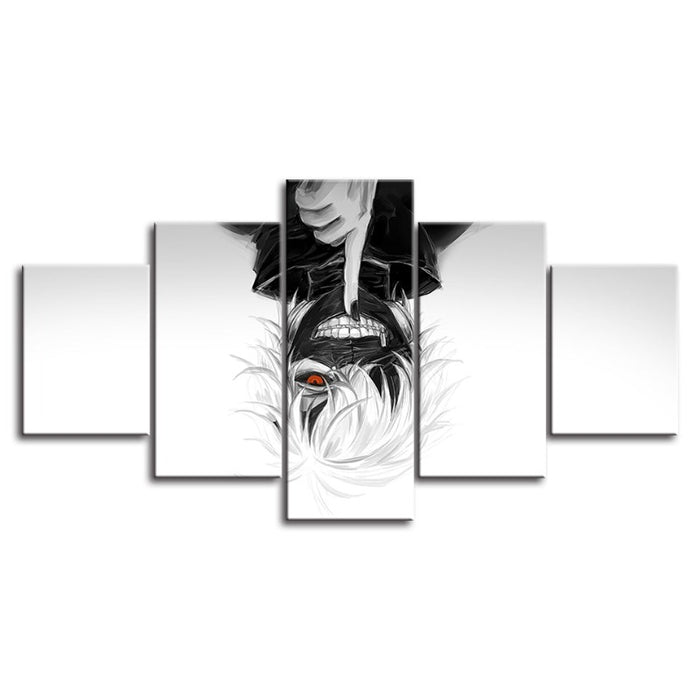5 Piece Tokyo Ghoul Anime- Canvas Wall Art Painting