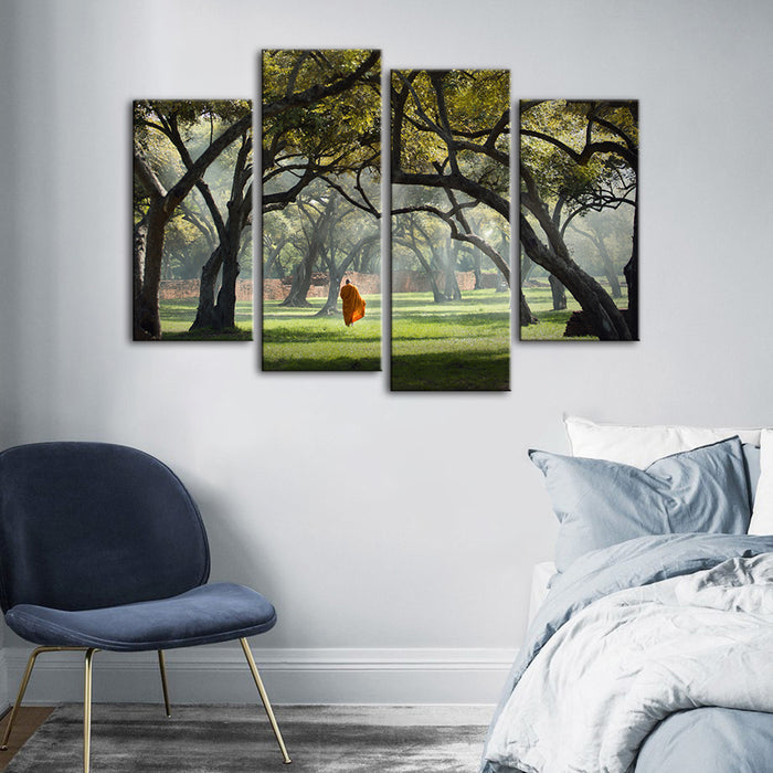 Walk The Earth 4 Piece - Canvas Wall Art Painting