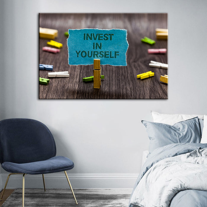 Invest In Yourself - Canvas Wall Art Painting