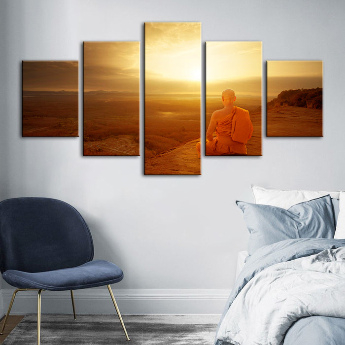 Warm Morning 5 Piece - Canvas Wall Art Painting