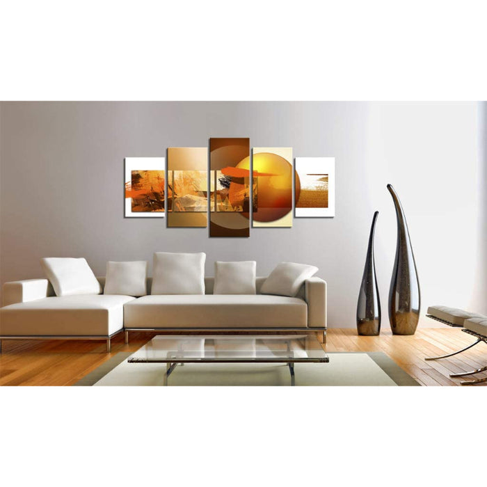 5 Piece Abstract Sphere Canvas Wall Art Painting