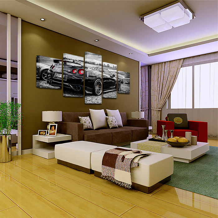 Luxury Car 5 Piece - Canvas Wall Art Painting