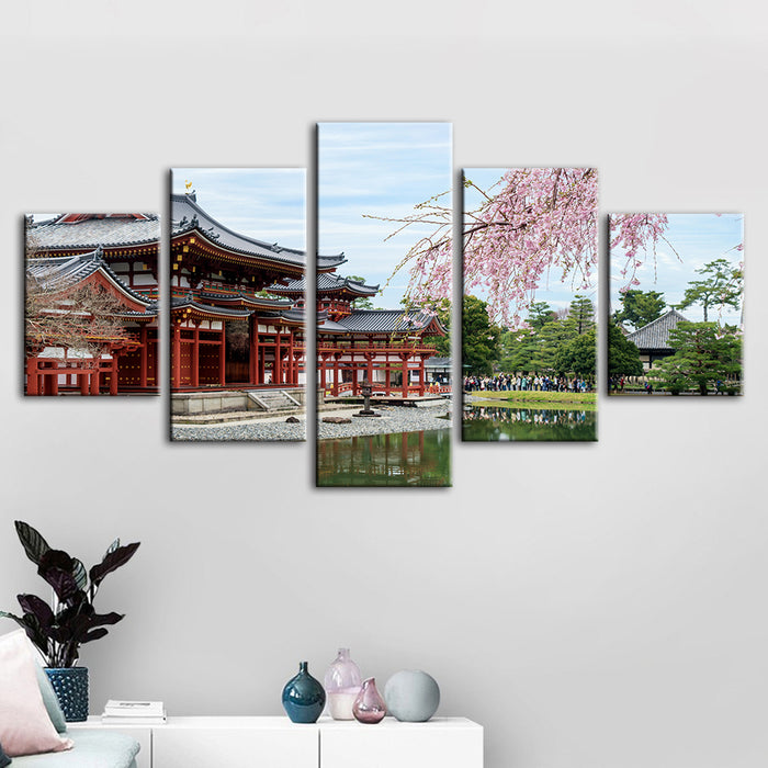 Temple Park 5 Piece - Canvas Wall Art Painting