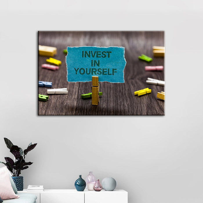 Invest In Yourself - Canvas Wall Art Painting