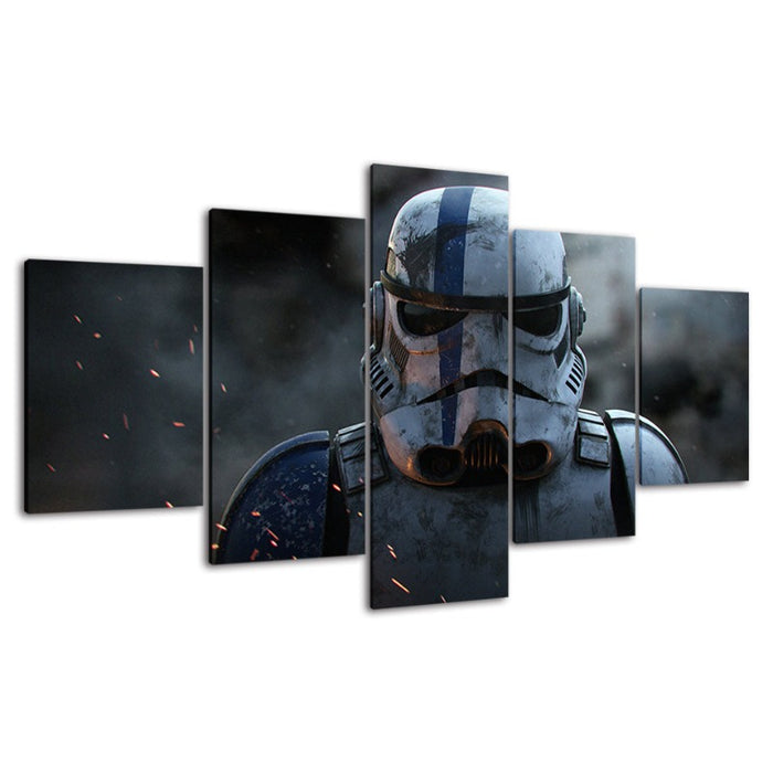 Meander Schrijf op volwassene 5 Piece Stormtrooper Star Wars - Canvas Wall Art Painting — Original Wall  Arts
