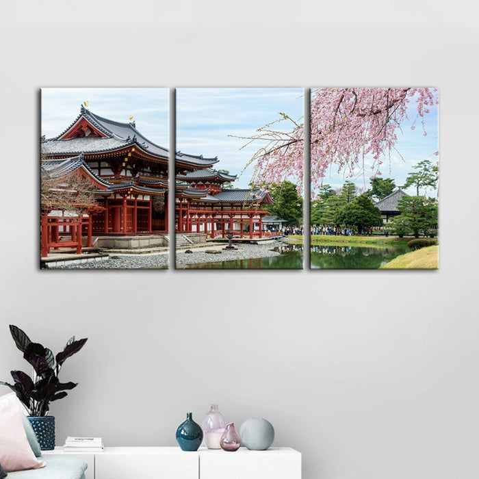 Gorgeous Cherry Blossom-Canvas Wall Art Painting 3 Pieces