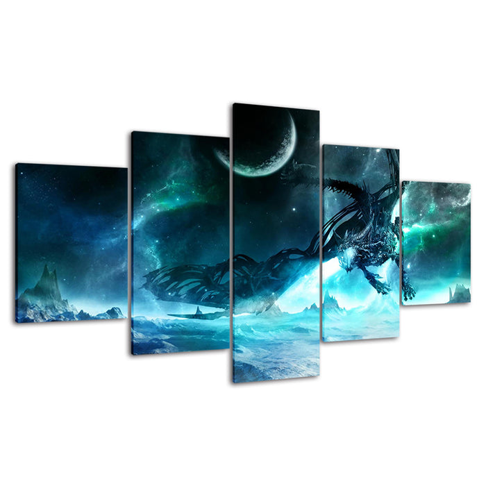 Night Galaxy Creature - Canvas Wall Art Painting