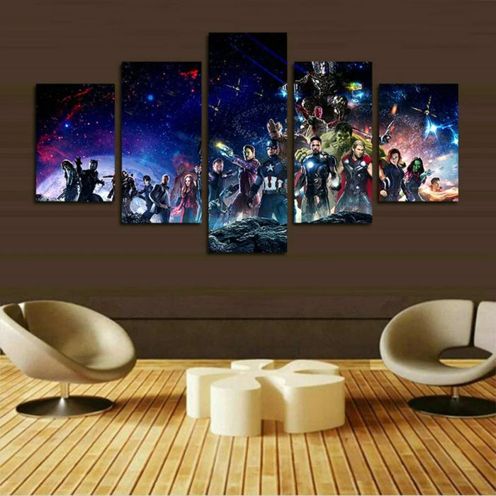 Set of 5 Infinity War Wall Canvas