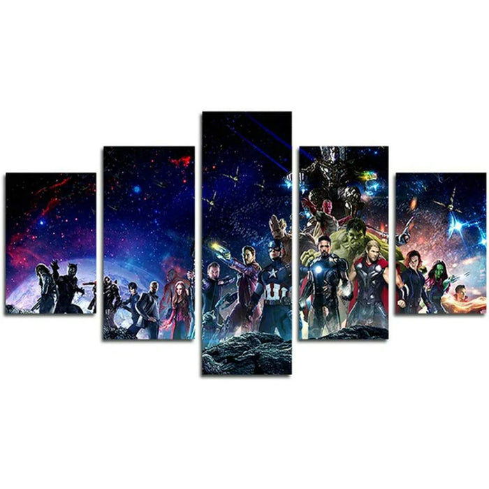 Set of 5 Infinity War Wall Canvas