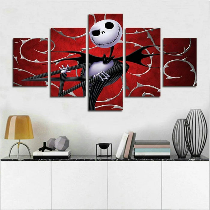 Set of 5 Decorative Halloween Wall Canvas