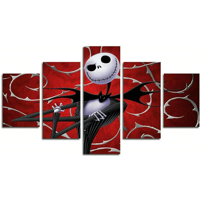 Set of 5 Decorative Halloween Wall Canvas