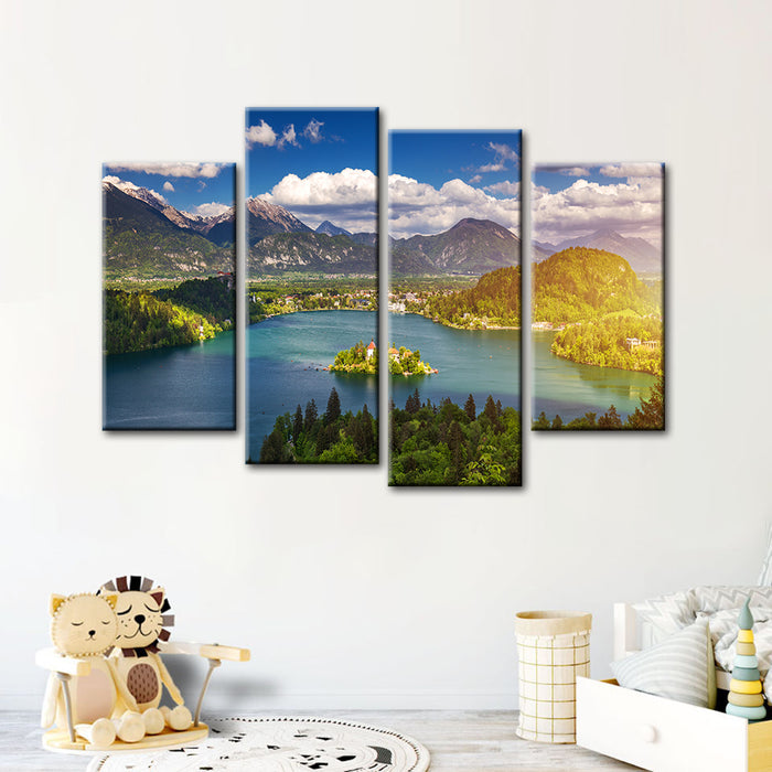 Peace Of The Land 4 Piece - Canvas Wall Art Painting