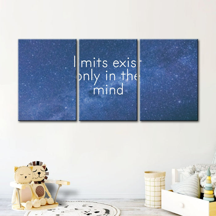 Galaxy Motivation-Canvas Wall Art Painting 3 Pieces