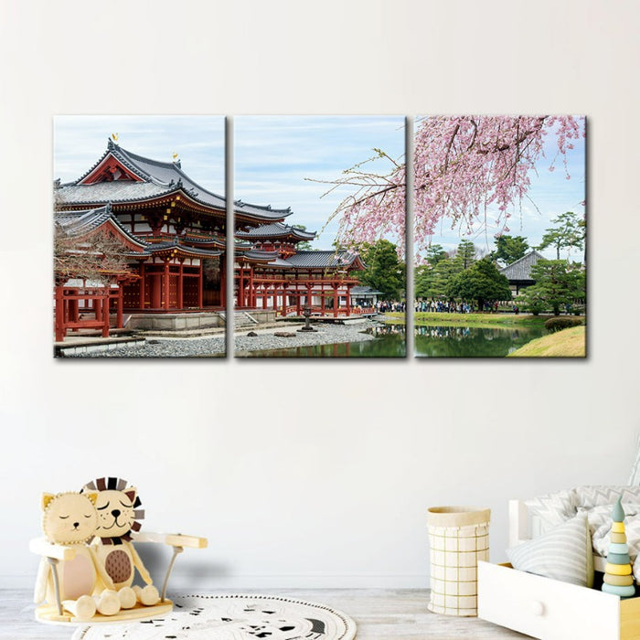Gorgeous Cherry Blossom-Canvas Wall Art Painting 3 Pieces
