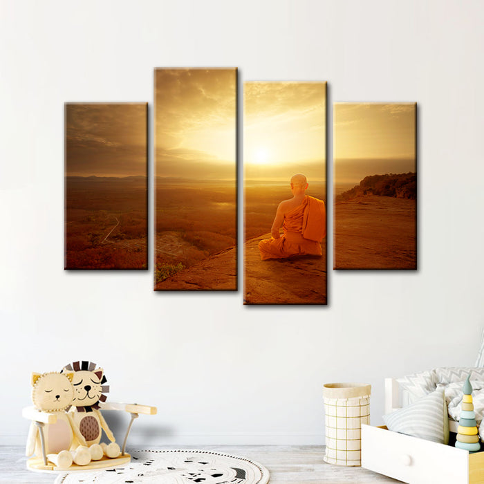 Warm Morning 4 Piece - Canvas Wall Art Painting