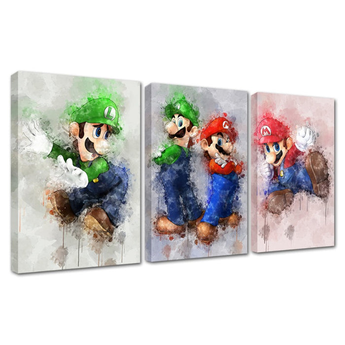 Adventure Brothers 3 Piece - Canvas Wall Art Painting
