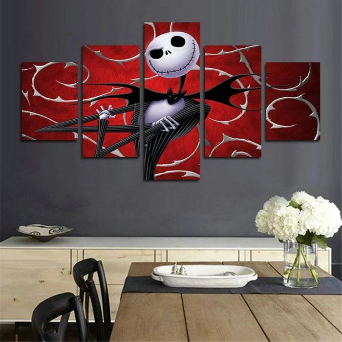 Set of 5 Decorative Halloween Wall Canvas