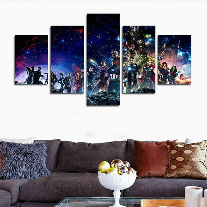 Set of 5 Infinity War Wall Canvas