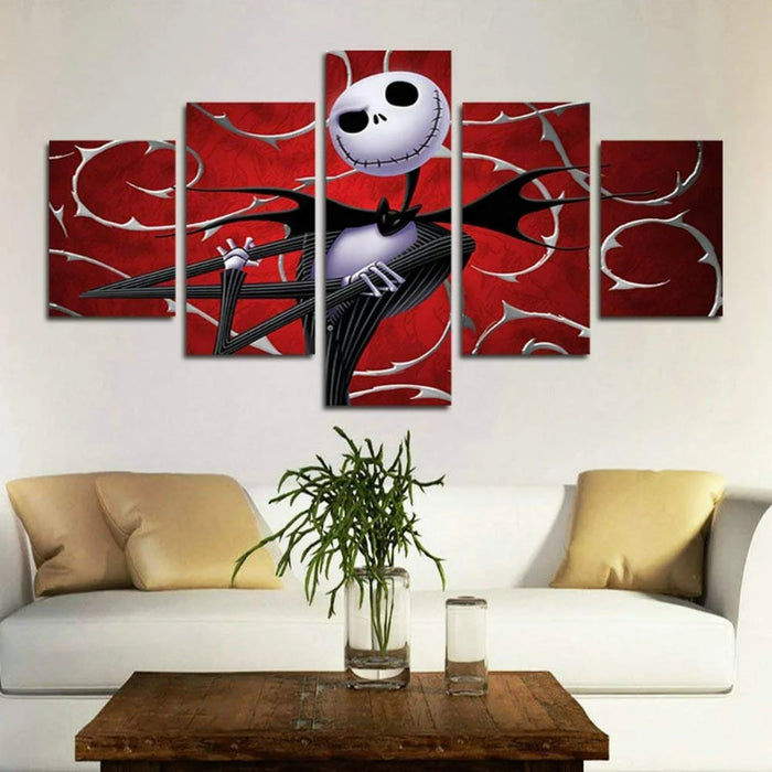 Set of 5 Decorative Halloween Wall Canvas