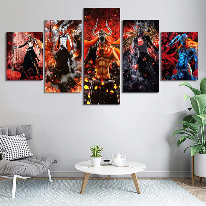 Set Of 5 Soul Reaper Wall Art Painting