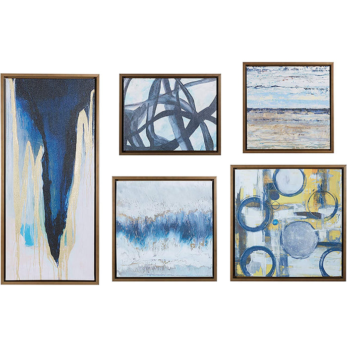 5 Piece Modern Abstract Canvas Wall Art Painting