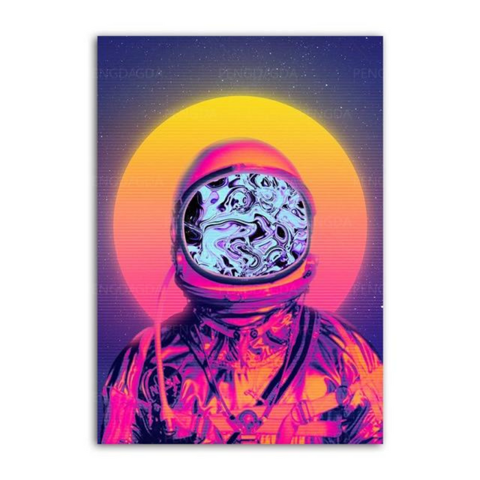 Vaporwave Astronaut - Canvas Wall Art Paintings