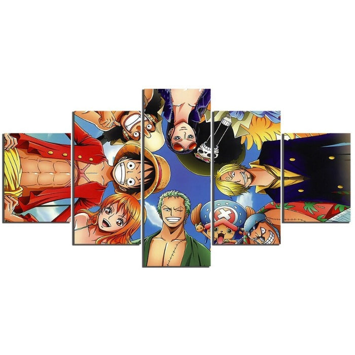 5 Pcs "Animation Luffy Straw Hat Pirates" - Wall Art Modular Pictures Posters