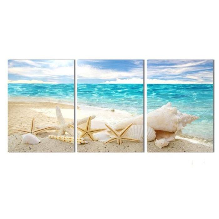 Sea Beach Shell View - Canvas Wall Art Painting