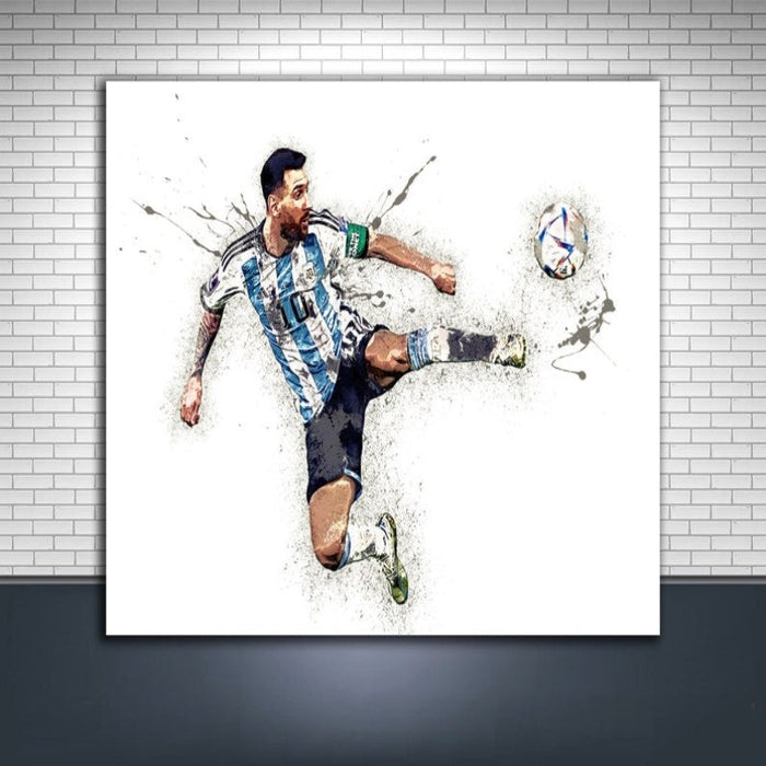Canvas Wrap Lionel Messi Poster
