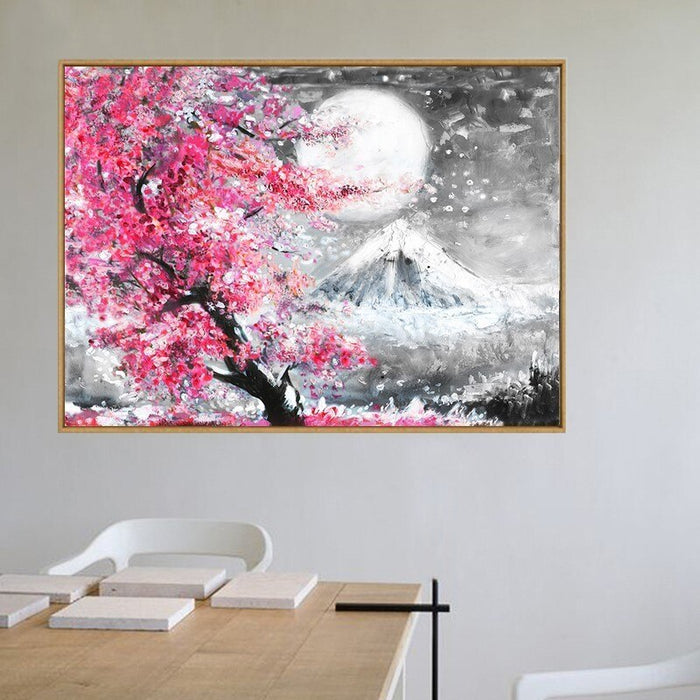 Japanese Sakura Cherry Blossom Tree - Canvas Wall Art Print