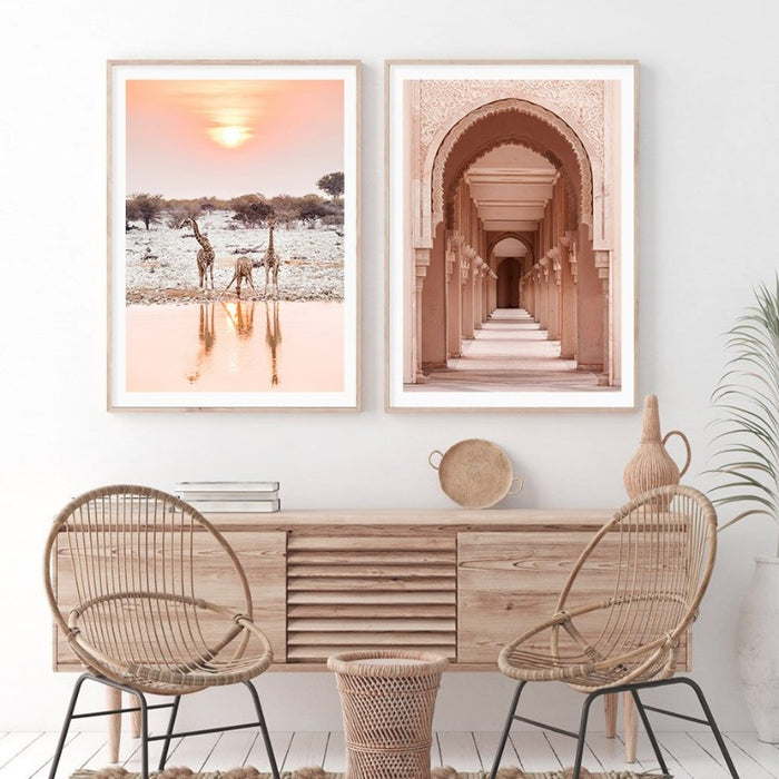 Moroccan Desert & Architecture - Canvas Wall Art Print