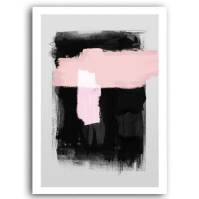 Pink Watercolor Ink - Canvas Wall Art Painting