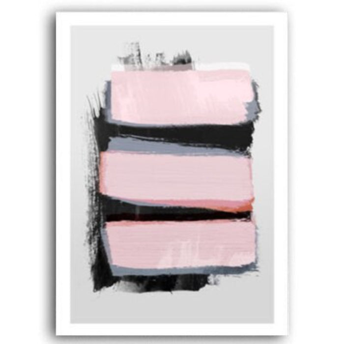Pink Watercolor Ink - Canvas Wall Art Painting