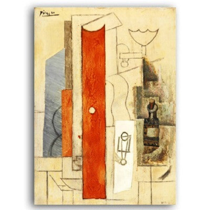 Vintage Abstract Europe Oil Print Canvas Painting