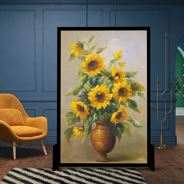 Modern Sunflower Wall Art Flowers - Canvas Wall Art Painting
