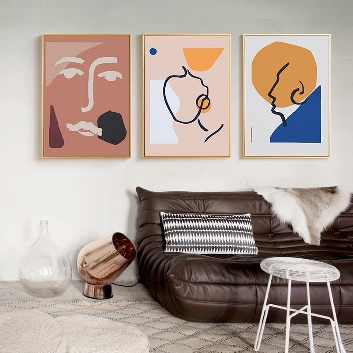 Thinking Faces - Canvas Wall Art Painting