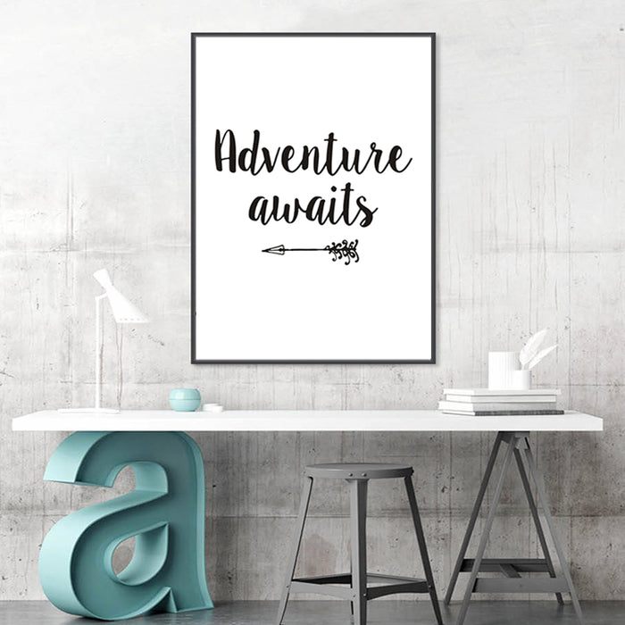 Adventure Awaits Arrow - Canvas Wall Art Painting