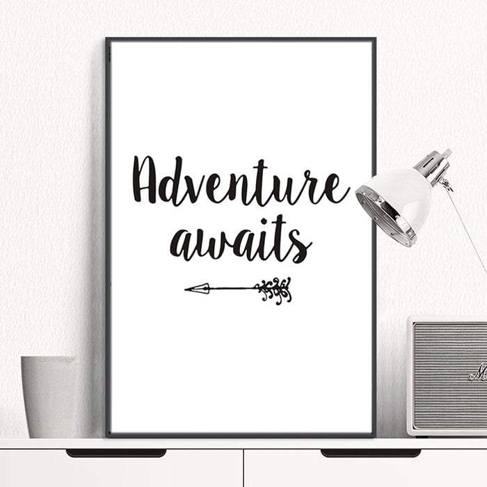 Adventure Awaits Arrow - Canvas Wall Art Painting