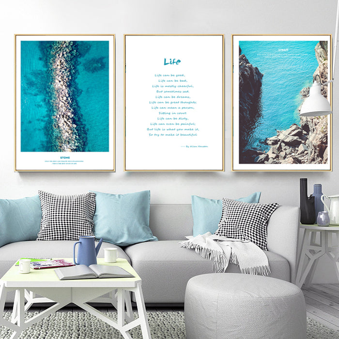 Nordic Modern Poetry Prints - Canvas Wall Art Painting