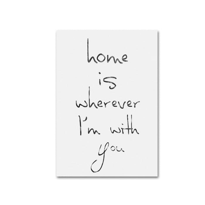 Sweet Home is Where I am With You - Canvas Wall Art Painting