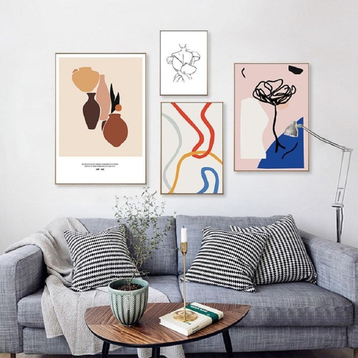 Abstract Geometric - Canvas Wall Art Painting