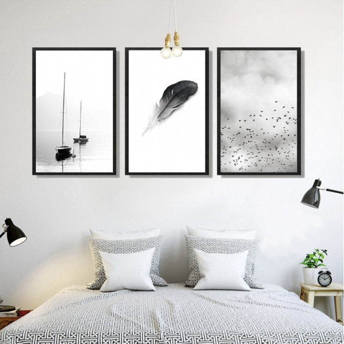 Abstract Feather - Canvas Wall Art Painting