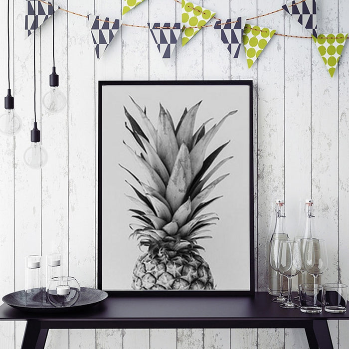 Pineapple Be Brave & Kind Classic Quotes - Canvas Wall Art Painting