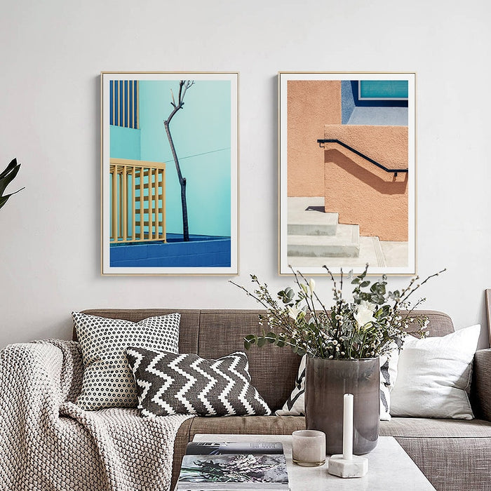 POP Fashion Buildings - Canvas Wall Art Painting