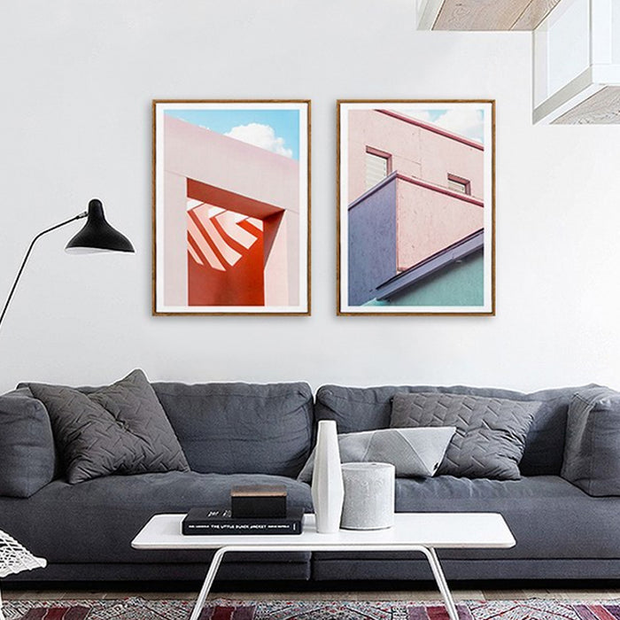 POP Fashion Buildings - Canvas Wall Art Painting