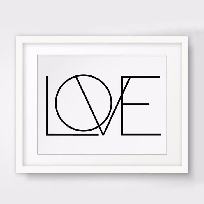 Love Canvas Painting Black And White Nursery - Canvas Wall Art Painting