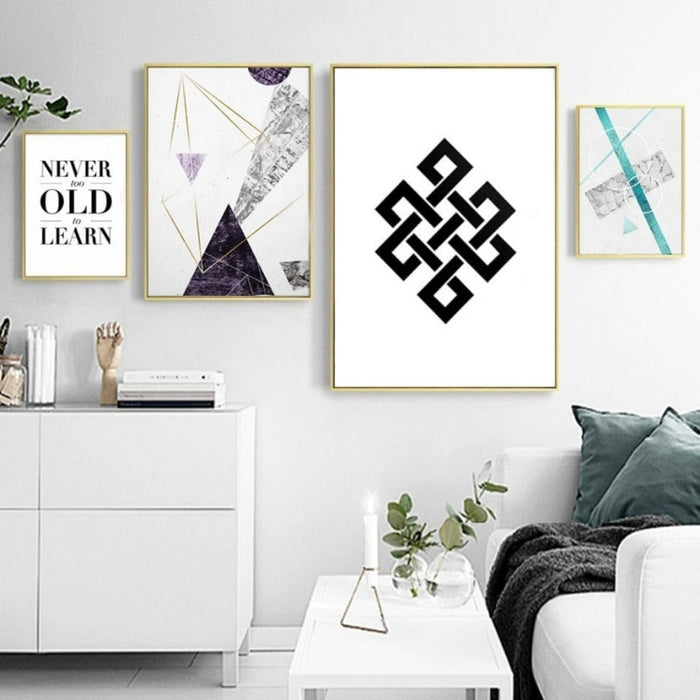 Nordic Abstract Wild And Free Arrow - Canvas Wall Art Painting